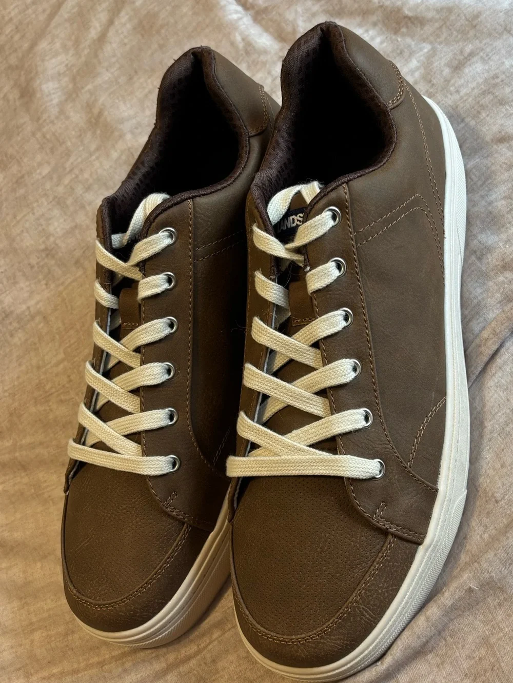 NWOT Lands' End All Day Comfort low top Boat-Style Sneakers Ortholite Sole